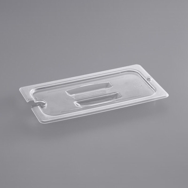 1/3 Size Notched Food Pan Lid w/ Handle