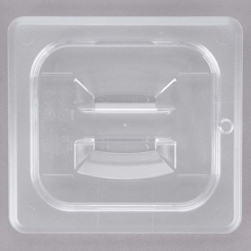 1/6 Size Clear Food Pan Cover with Handle
