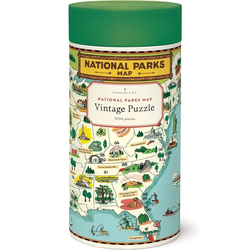 1000 Piece National Parks Map Puzzle