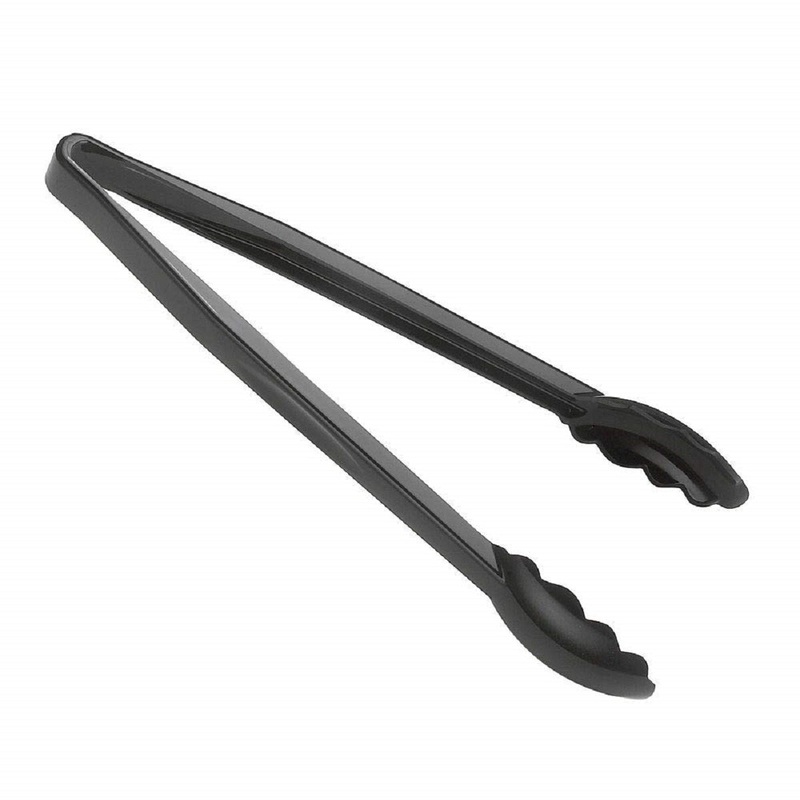 12 Black Scallop Grip Tong
