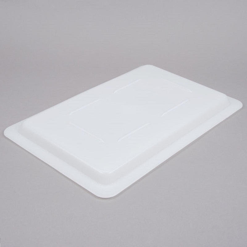 18×12 White Poly Flat Lid for Food Storage Box