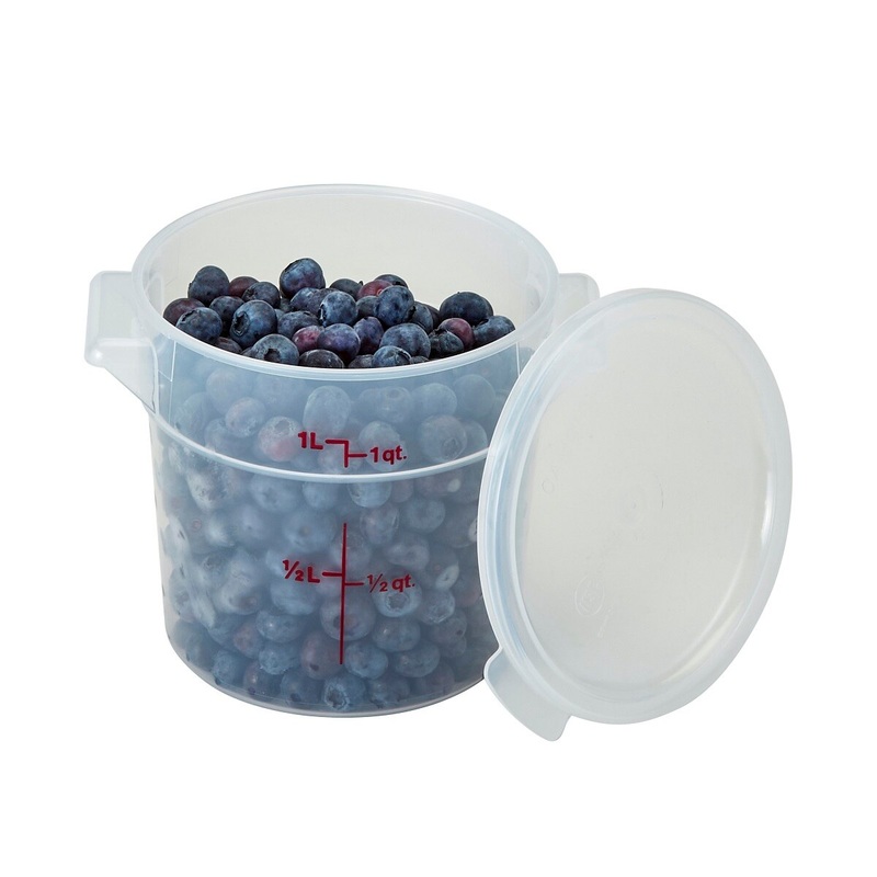 1Qt Translucent Food Container