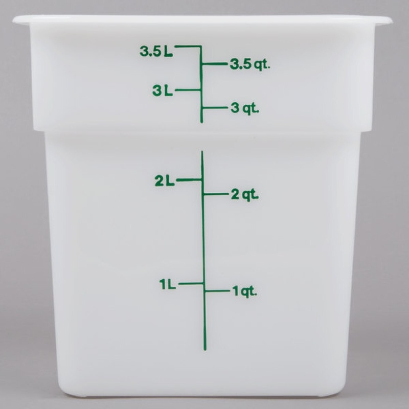 4 Qt Square Poly Food Container