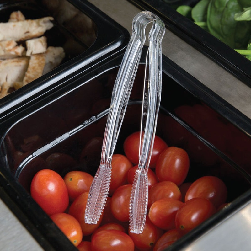 Cambro 6 Clear Flat Grip Tongs