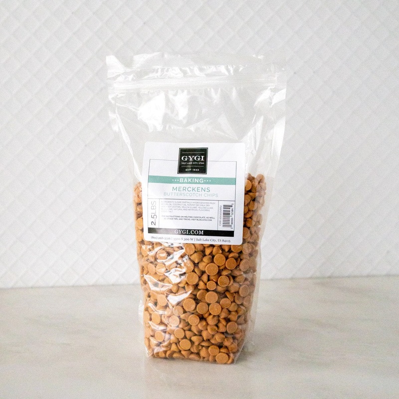 Merckens Butterscotch Chips – 2.5 lb. Bag