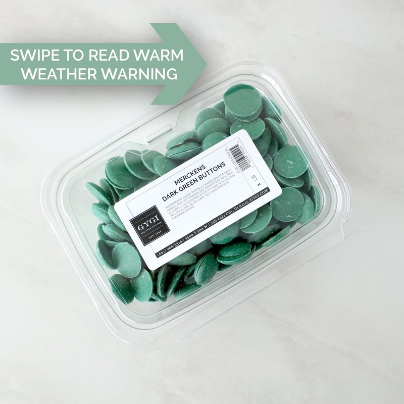Merckens Dark Green Buttons – 1 lb