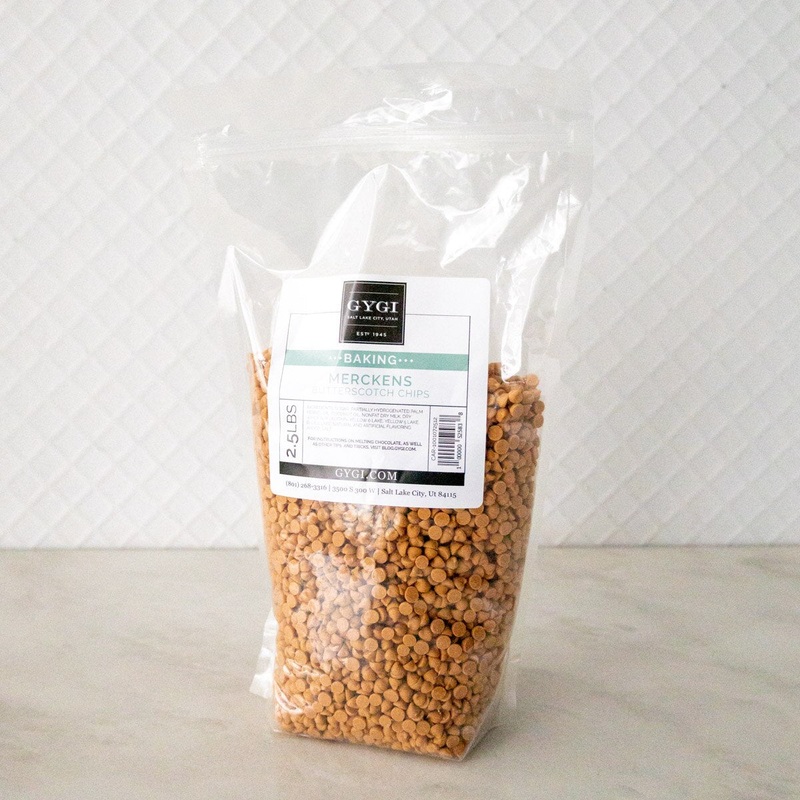 Merckens Mini Butterscotch Chips – 2.5 Lb. Bag