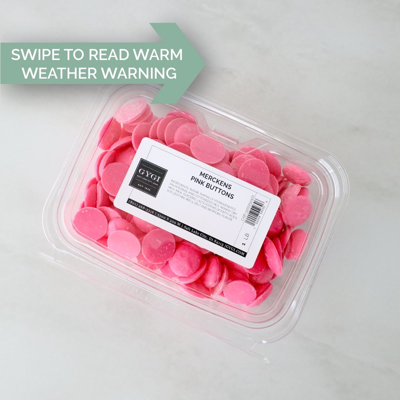 Merckens Pink Buttons – 1 lb