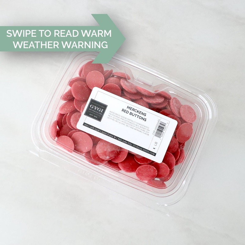 Merckens Red Buttons – 1 lb