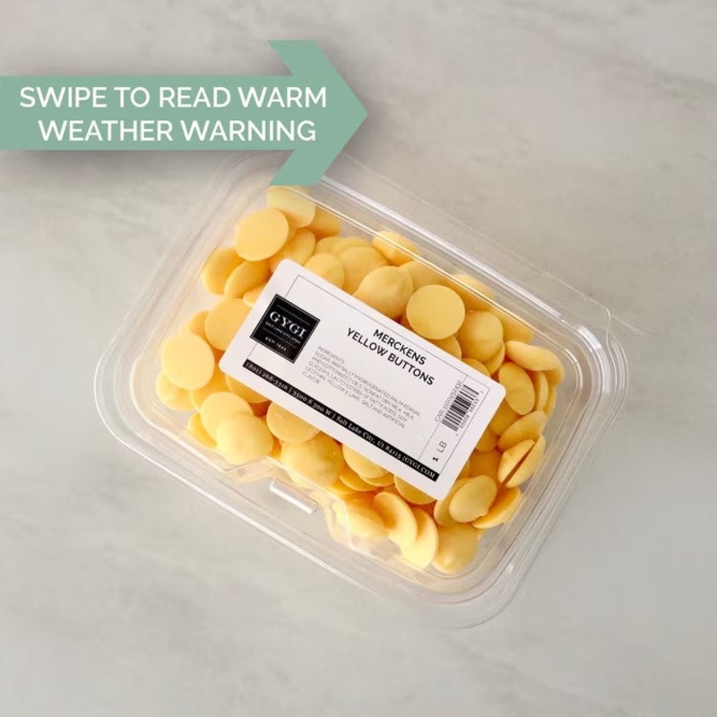 Merckens Yellow Buttons – 1 Lb |