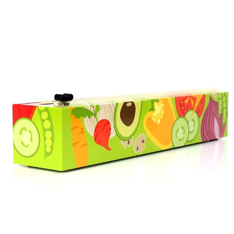 12 x 250′ Dispenser Veggies Plastic Wrap