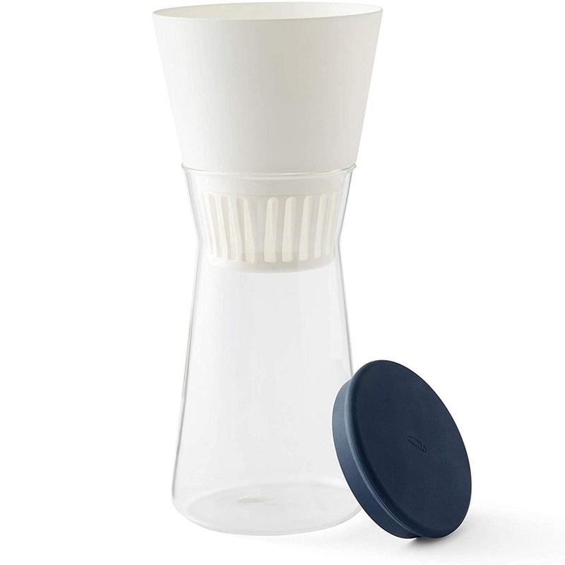 Blue Glass Nut Milk Maker