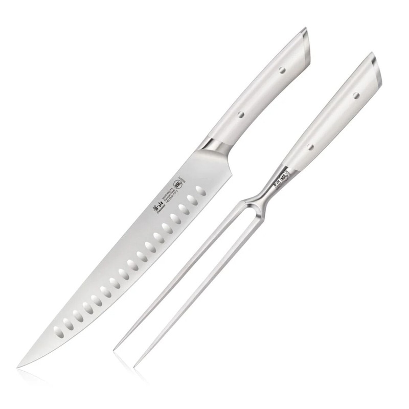 Cangshan Helena White 2-Piece Carving Set