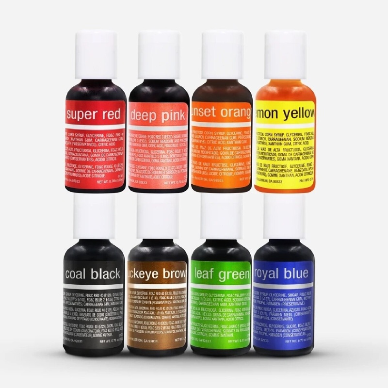 Chefmaster 8-Color Food Coloring Kit