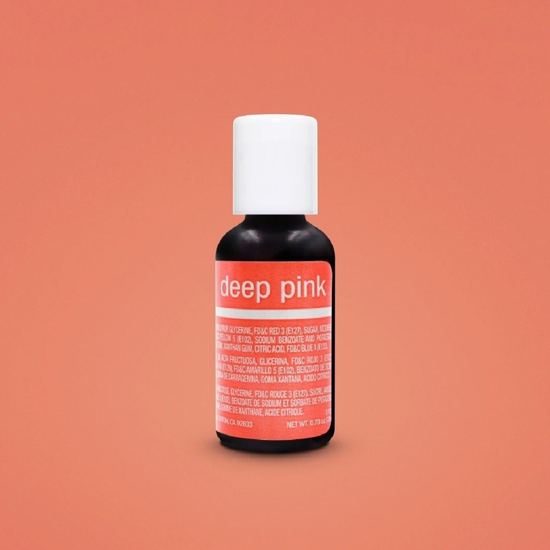 Deep Pink Liqua-Gel .70 Oz Food Coloring