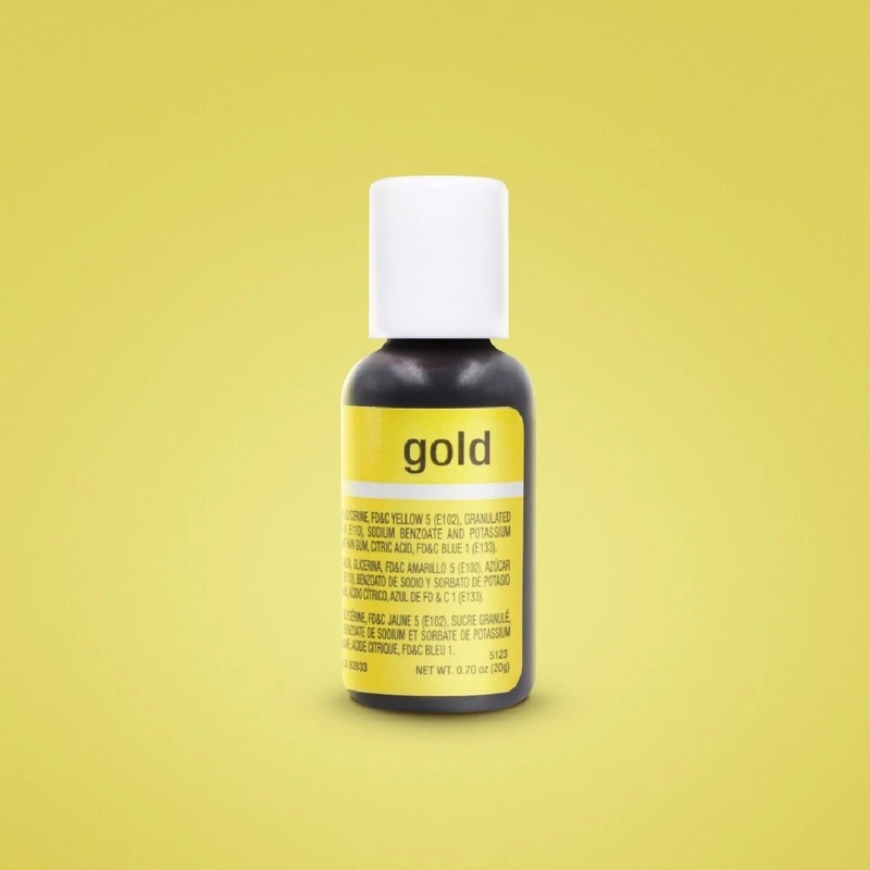Gold Liqua-Gel .70 Oz Food Coloring
