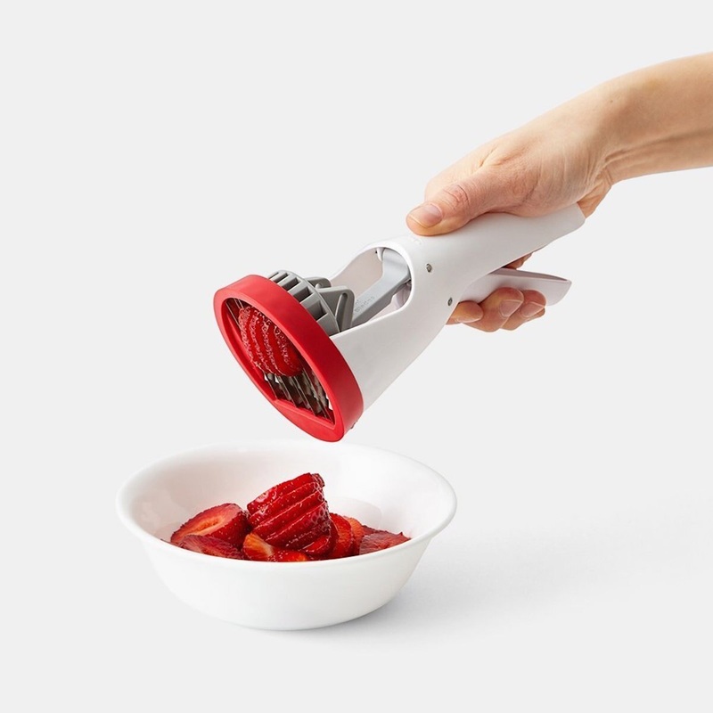Hand-Held Strawberry Slicer
