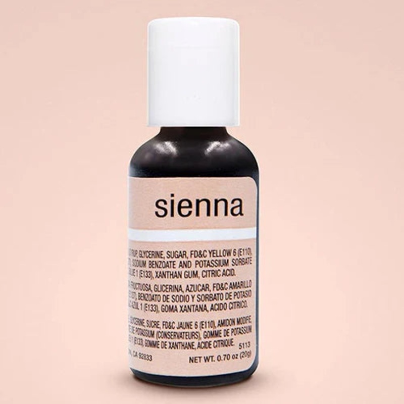 Sienna Liqua-Gel .70 Oz Food Coloring