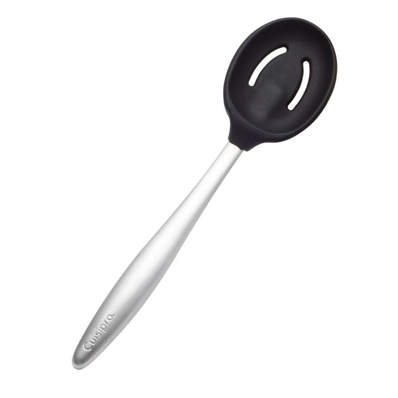 8 Black Piccolo Slotted Spoon