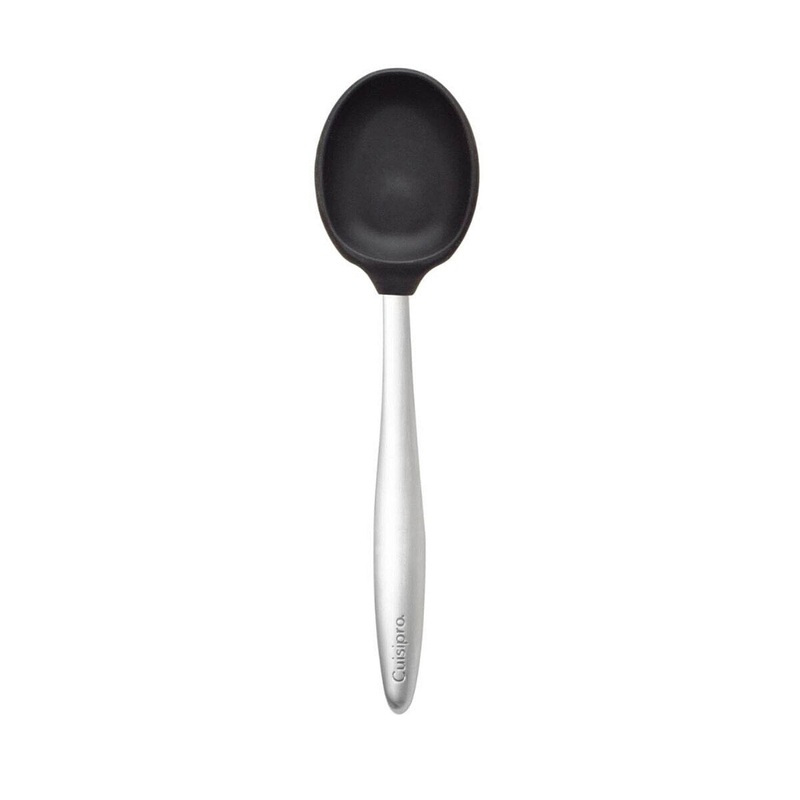 8 Black Silicone Piccolo Spoon