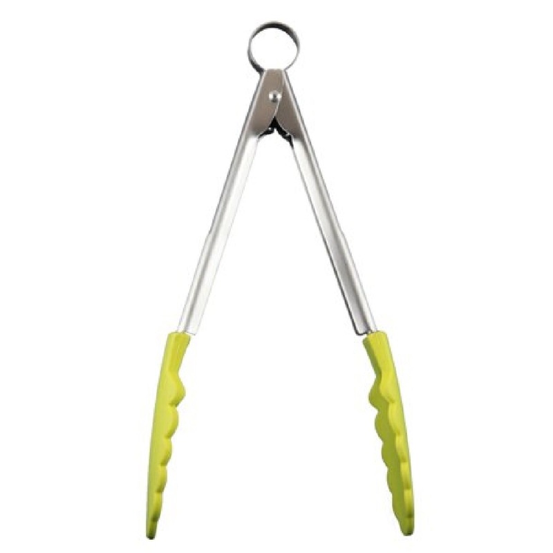 9.5 Green Apple Silicone Tipped Tong
