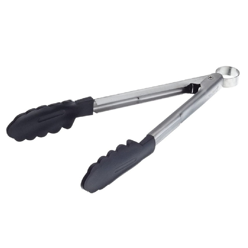 9.5 Silicone Black Tong