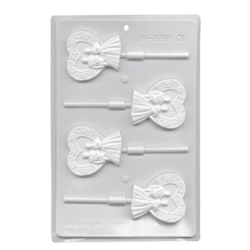 Bride and Groom Sucker Hard Candy Mold 8H-15591
