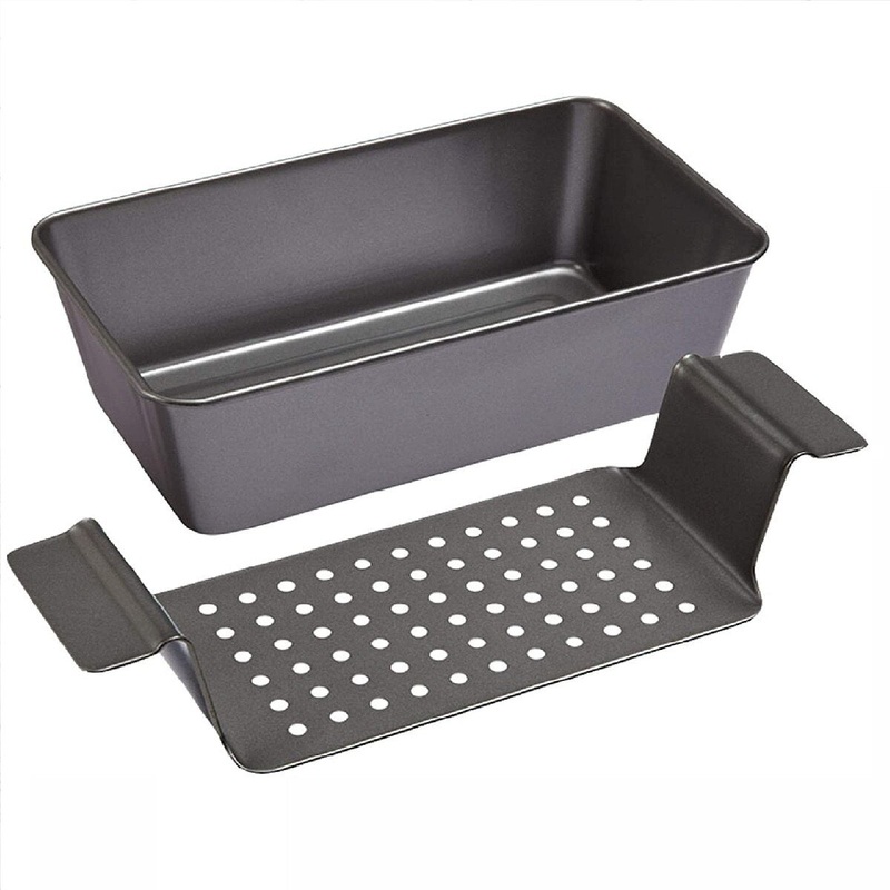 Chicago Metallic Meatloaf Pan – 2-Piece
