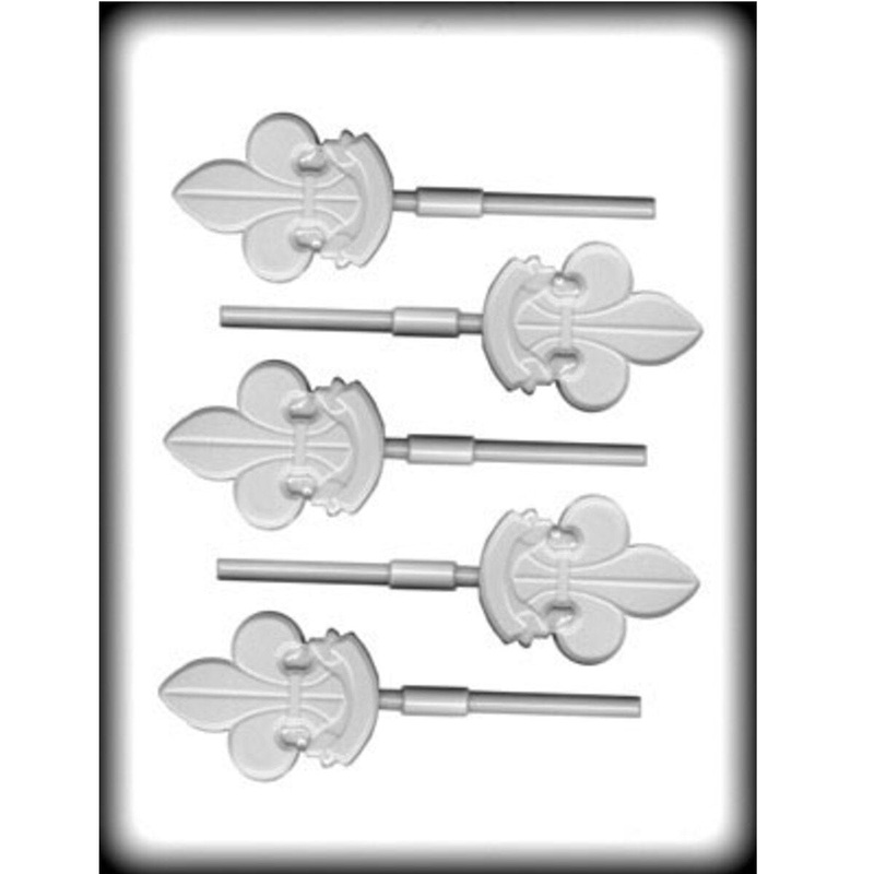 Fleur De Lis Sucker Hard Candy Mold 8H-5230