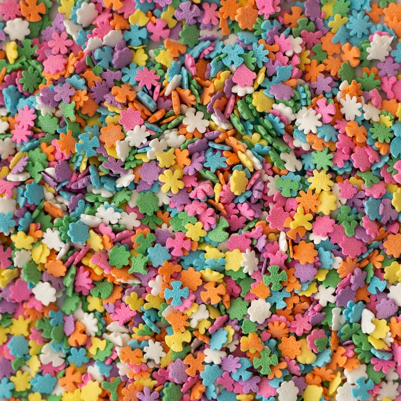 Flower Shaped Sprinkles – 1/2 Lb