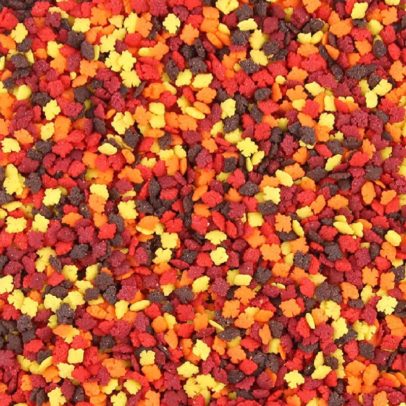 Mini Fall Leaves Sprinkles – 1/2 Lb.
