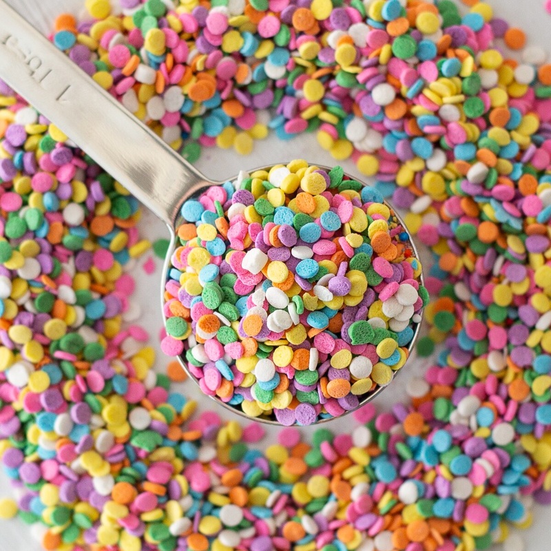 Pastel Sequin Confetti Sprinkles – 1/2 Lb