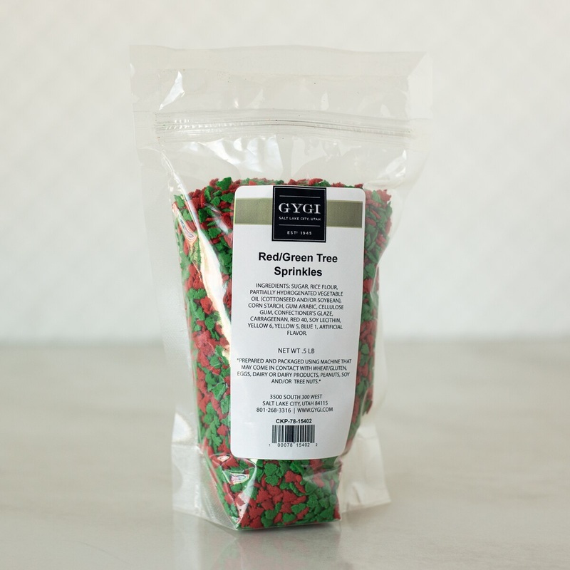 Red/Green Christmas Tree Sprinkles – 1/2 Lb
