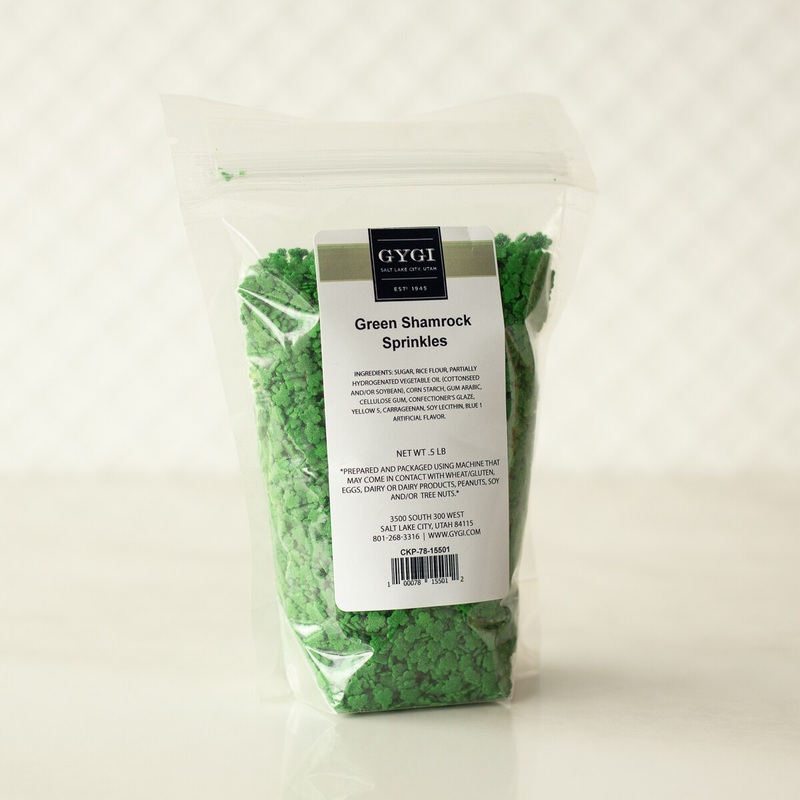 Shamrock Shaped Sprinkles – 1/2 lb Bag
