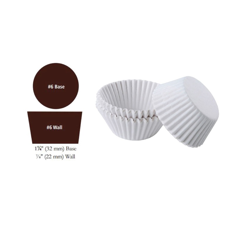 White #6 Candy Cup 500/pkg