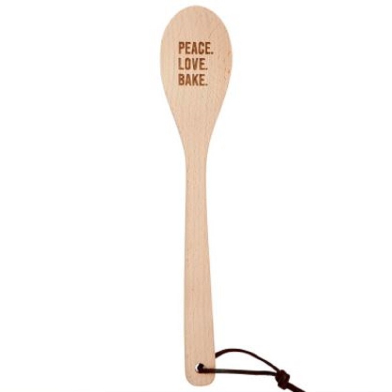 12.5 X 2.26 Cooking Spoon Peace. Love. Bake