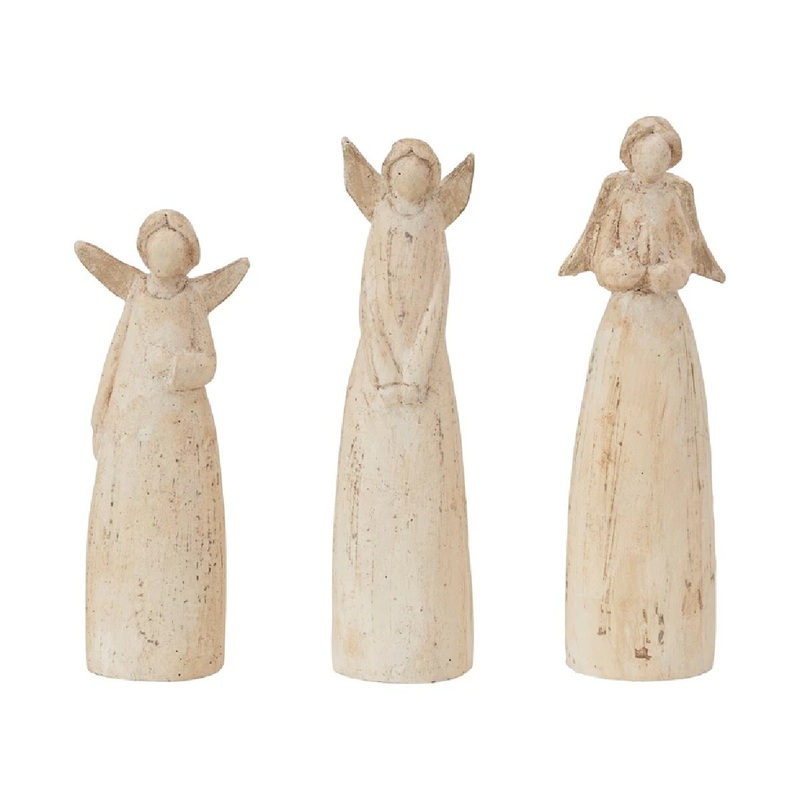6-3/4H – 8-1/4H Handmade Paper Mache Angel