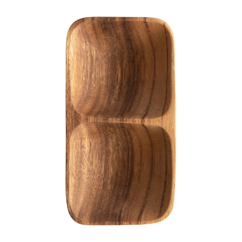 Acacia Wood Tray 6-1/2