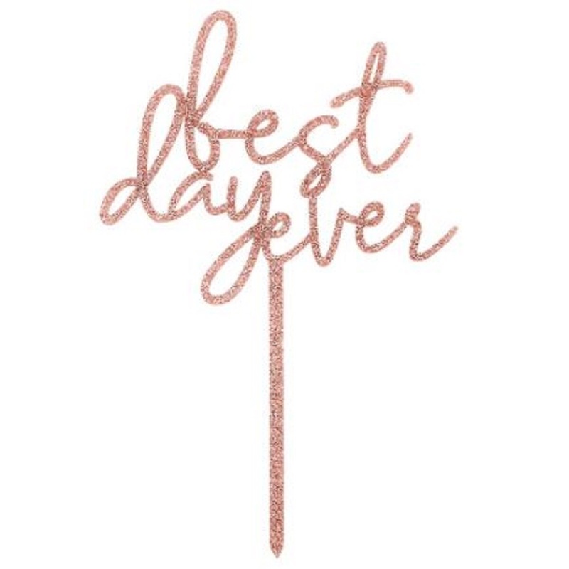 Best Day Ever Acrylic Cake Topper