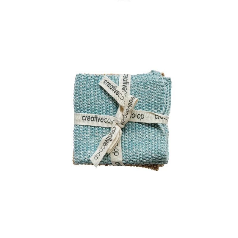 Cotton Knit Dish Cloths- Set of 2