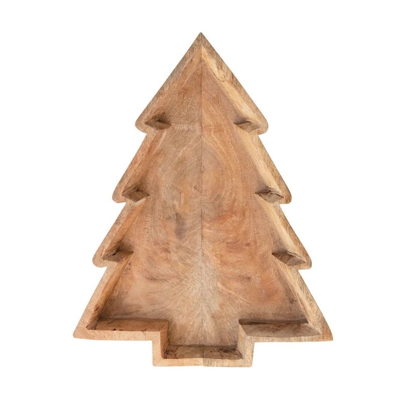 Mango Wood Christmas Tree Tray