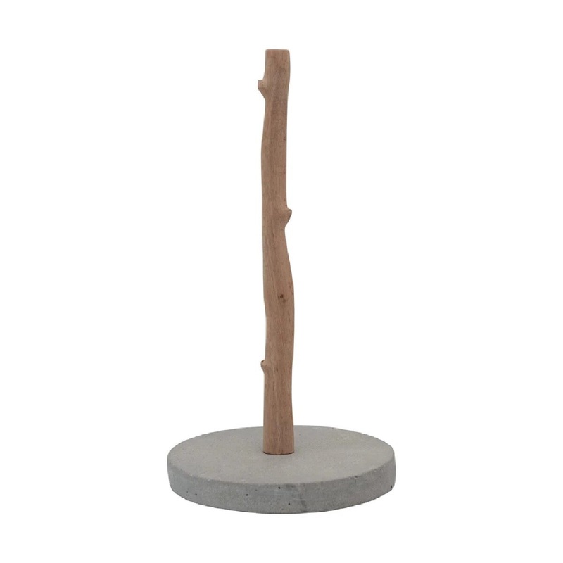 Mango Wood Paper Towel Holder
