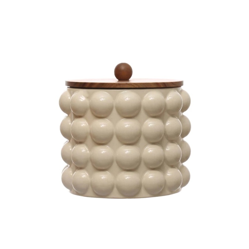 Stoneware Canister w/lid