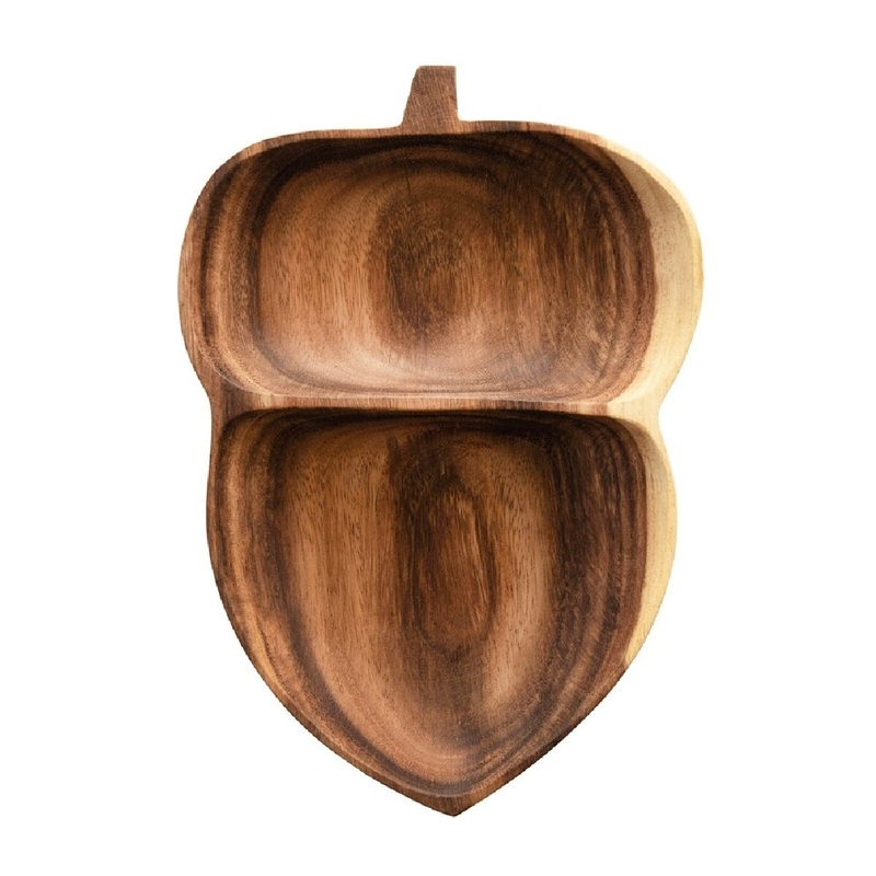 Wooden Acorn Dish