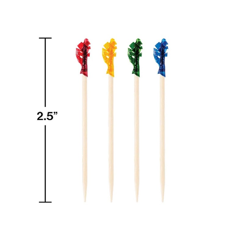 2.5 Frilled Wood Pick