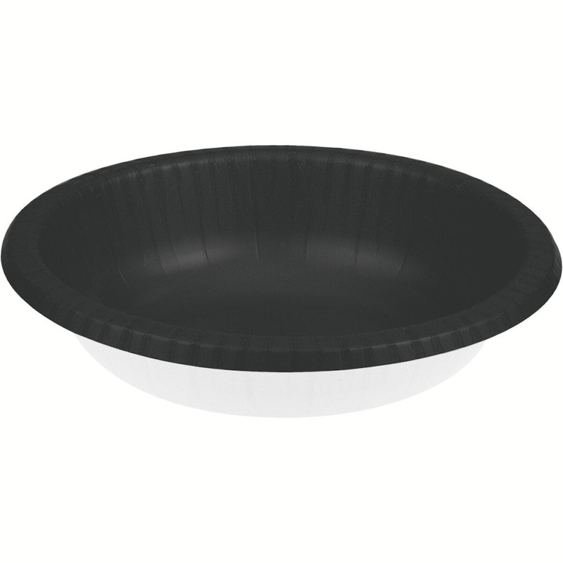 20 oz Black Plastic Bowl – 20 ct.