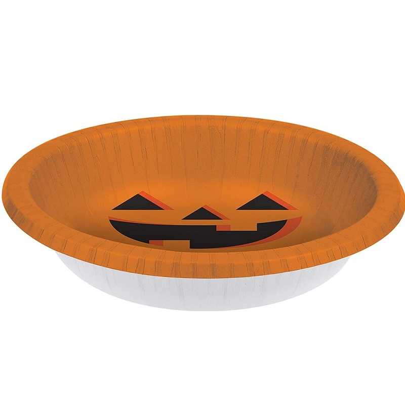 20 oz Halloween Pumpkin Paper Bowl