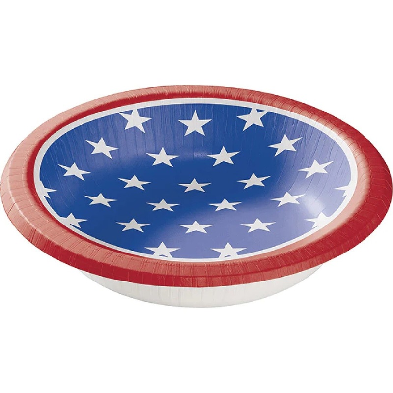 20 Oz Stars Stripes Paper Bowl