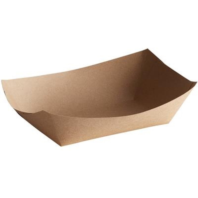 3# 7.5 X 5 X 2 Eco Kraft Food Tray