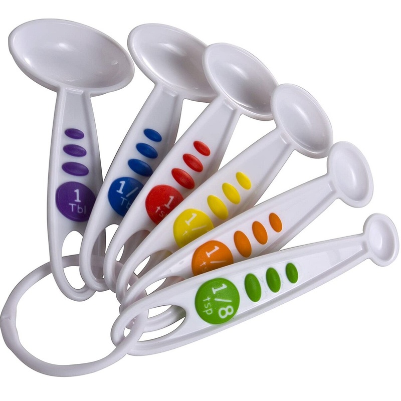 6-Piece Kids Utensils Measuring Spoon Set